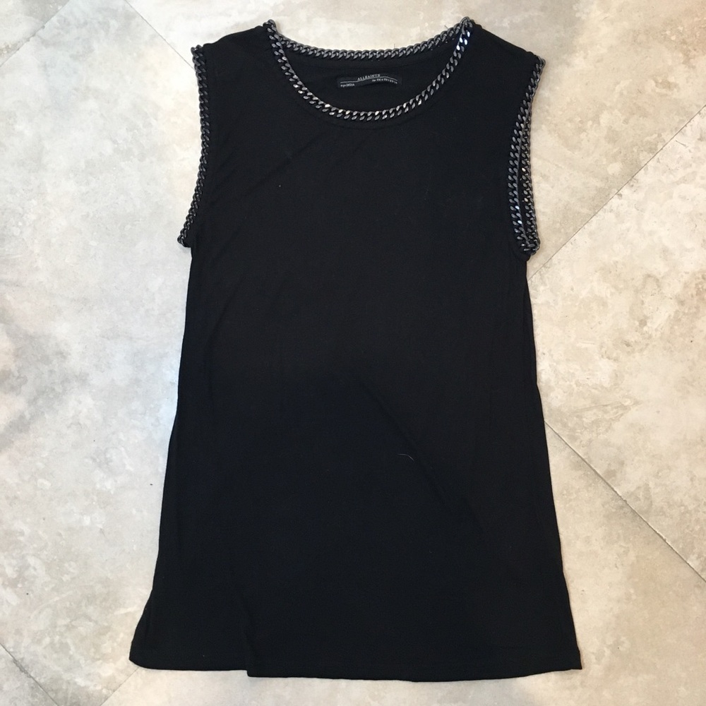 Allsaints chain embellished tank